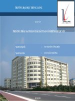 Slide phương pháp sai phân giải bài toán ô nhiễm khí quyển