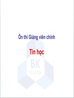 Ôn thi giảng viên chính môn tin học