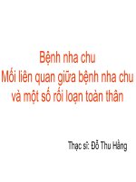 Bệnh nha chu  vấn đề sức khỏe răng miệng