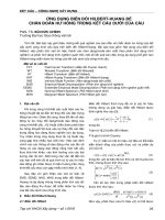 [NC] Ứng dụng biến đổi HilbertHuang để chuẩn đoán hư hỏng trong kết cấu dưới của cầu