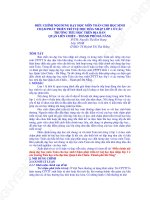 Điều chỉnh nội dung dạy học môn toán cho học sinh chậm phát triển trí tuệ học hòa nhập lớp 1 ở các trường tiểu học trên địa bàn quận liên chiểu  thành phố đà nẵng (TT) 