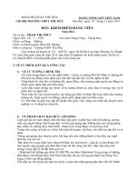 Bảng tự kiểm điểm Đẳng viên