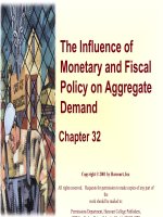 The Influence of Monetary and Fiscal Policy on Aggregate Demand