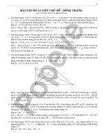 free bài tập ôn luyện chủ đề hình thang