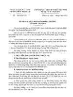 KẾ HOẠCH HOẠT ĐỘNG HỘI ĐỒNG TRƯỜNG NĂM HỌC 2015 2016