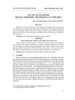 CÁC yếu tố ẢNH HƯỞNG đến QUÁ TRÌNH điều CHẾ ZEOLITE 4a từ TRO TRẤU
