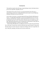 Tính nhận thức Tâm lý học đại cương