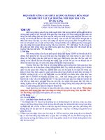 Biện pháp nâng cao chất lượng giáo dục hòa nhập trẻ khuyết tật tại trường tiểu học hải vân   TP  đà nẵng (TT) 