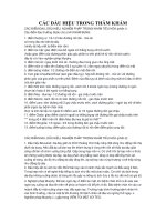 BÀI HỌC: CÁC DẤU HIỆU TRONG THĂM KHÁM