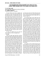 Thí nghiệm nghiên cứu ứng xử của công trình ngầm dưới tác dụng của động đất