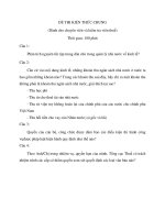 Đề thi môn kiến thức chung kỳ thi công chức thuế năm 2014