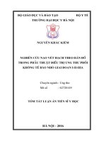 Nghiên cứu nạo vét hạch theo bản đồ trong phẫu thuật điều trị ung thư phổi không tế bào nhỏ giai đoạn i, II, IIIA (TT)