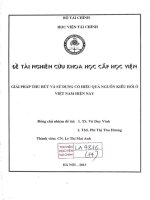 giải pháp thu hút và sử dụng có hiệu quả nguồn kiều hối ở việt nam hiện nay 