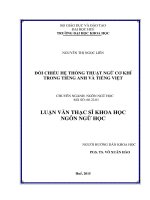 Đối chiếu hệ thống thuật ngữ cơ khí trong tiếng anh và tiếng việt