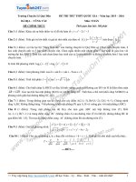 Đề thi thử môn toán 2016 trường thpt chuyên lê quý đôn bà rịa vũng tàu 