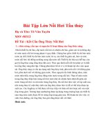 Kết cấu ống thủy nồi hơi 