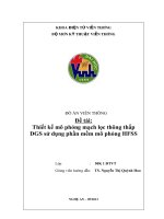 Thiết kế mô phỏng mạch lọc thông thấp DGS sử dụng phần mềm mô phỏng HFSS