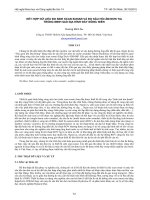 KẾT HỢP DỮ LIỆU ĐO SIDE SCAN SONAR VÀ ĐO SÂU HỒI ÂM ĐƠN TIA TRONG MINH GIẢI ĐỊA HÌNH ĐÁY SÔNG BIỂN