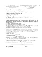 free đề thi thủe môn toán trường thpt quỳnh lưu 3 lần 1 