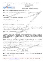 Đề khảo sat chất lượng lớp 12 môn toán của sở hà nội 