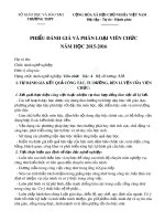 Mẫu đánh giá Viên chức