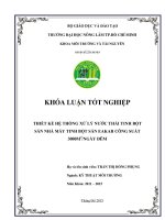 KLTN xử lý nước thải tinh bột sắn