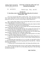 KẾ HOẠCH thực hiện an toàn vệ sinh lao động phòng chống cháy nổ trường học