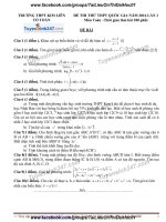 Đề thi thử môn toán 2016 trường thpt kim liên lần 1 