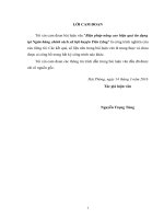 Biện pháp nâng cao hiệu quả tín dụng tại ngân hàng chính sách xã hội huyện tiên lãng 