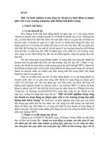 Một vài kinh nghiệm trong công tác thanh tra hoạt động sư phạm  giáo viên ở các trường trung học phổ thông tỉnh kiên giang 