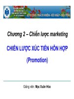 Marketing: Chiến lược xúc tiến hỗn hợp