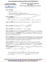 Đề thi thử môn toán 2016 trường thpt bình minh 