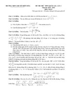 Free đề thi thử môn toán trường thpt chuyên biên hòa lần 1 