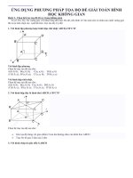 HINH HOC KHONG GIAN luyen thi ĐH THPTQG