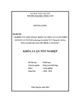 Nghiên Cứu Một Số Đặc Điểm Cấu Trúc Của Loài Thiết Sam Giả Lá Ngắn (Pseudotsuga Brevifolia W.C Cheng & L.K.Fu, 1975) Tại Huyện Nguyên Bình, Cao Bằng