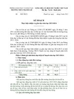 KẾ HOẠCH  Thực hiện nhiệm vụ giáo dục năm học 2015 2016