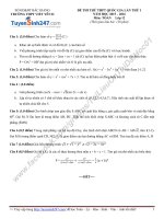 Đề thi thử môn toán 2016 trường thpt việt yênh 2 bắc giang lầ 1 