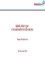 KHÓA đào tạo cán bộ mới TUYỂN DỤNG tại ngân hàng vietin bank 