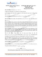 Đề thi thử môn toán 2016 trường thpt chuyên lào cai lần 2 