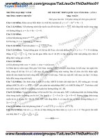 Đề thi thử môn toán 2016 trường thpt chuyên đại học vinh lần 1 