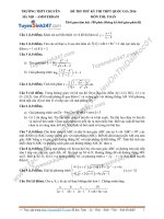 Đề thi thử môn toán 2016 trường thpt amsterdam 