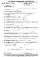Đề thi thử môn toán 2016 trường thpt trần hưng đạo đăknông lần 1 