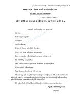 Các mẫu bản tường trình