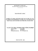 Nghiên Cứu Động Thái Kiến Trúc Quần Thể Cây Ươi (Scaphium Macropodum) Tại Khu Vực Nam Trung Bộ Việt Nam, Làm Cơ Sở Đề Xuất Phương Án Bảo Tồn