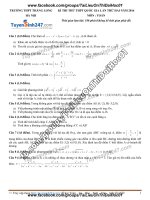 Đề thi thử môn toán 2016 trường thpt thăng long hà nội lần 2 