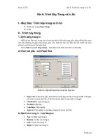 Hướng dẫn trình bày trang và in ấn