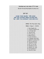 Nhận thức người tiêu dùng đối với chương trình khuyến mãi tại coopmart HCM năm 2010