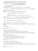TOAN DAI SO Luyen thi dai hoc ĐH THPTQG