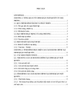 TÌNH HÌNH THỰC HIỆN cải CÁCH HÀNH CHÍNH tại UBND QUẬN NGÔ QUYỀN THÀNH PHỐ HẢI PHÒNG 