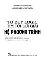 Bi kip HE PHUONG TRINH luyen thi ĐH THPTQG